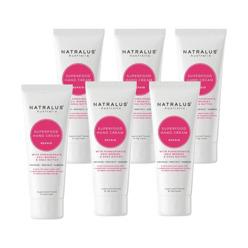 Natralus Superfood Hand Cream Repair 75g x 6 Bundle product image