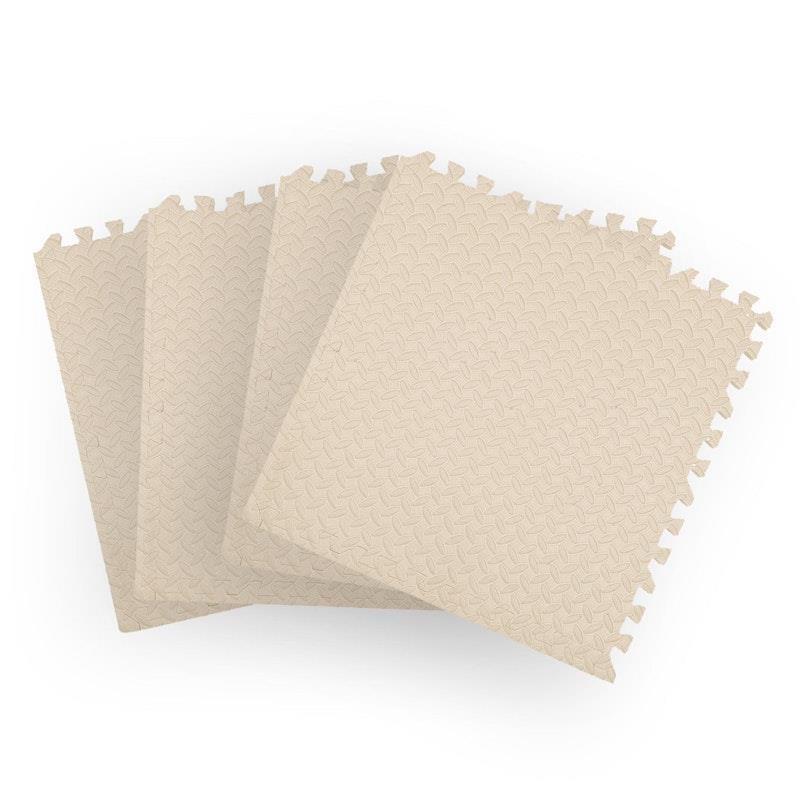 BoPeep EVA Foam Kids Play Mat Floor Baby Crawling Interlocking Waterproof White 4Pack product image