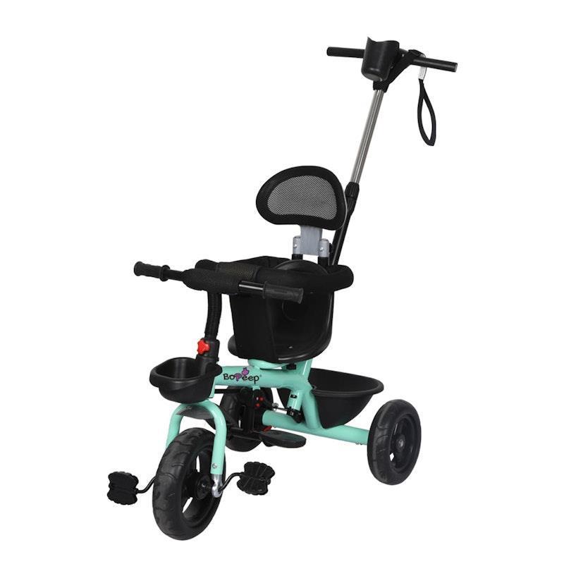 BoPeep Kids Tricycle Ride On Trike Toddler Balance Bike Prams Stroller Walker Green One Size