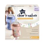 Tommee Tippee Closer To Nature Bottles 260ml Decorated 2 Pack