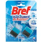 Bref Duo Cubes Blue Action Toilet Cleaner Block In Cistern 2 Pack