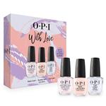OPI Nail Lacquer Trio Gift Set Base Coat + Bubble Bath & Top Coat Mothers Day 2024