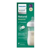 Avent Natural Response Glass Feeding Bottle 240ml 1 Pack