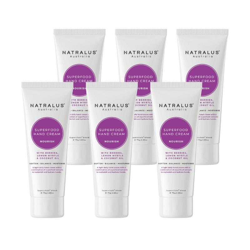 Natralus Superfood Hand Cream Nourish 6Pack product image