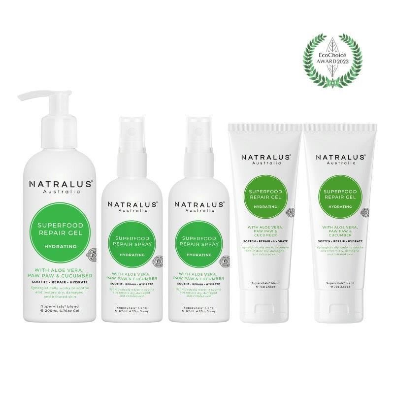 Natralus Summer Superfood Aloe Vera Repair Range Bundle