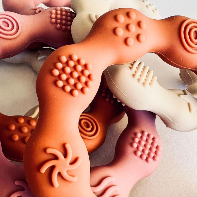 Buy BABY Sensory Teethers BONUS 4 Pk Tan & Cream 4Pack Online