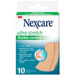 Nexcare Ultra Stretch Flexible Comfort Lengths 6cm x 10cm 10 Pack