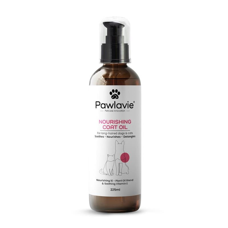 Pawlavie Nourishing Coat Oil - For long-haired dogs & cats 225ml