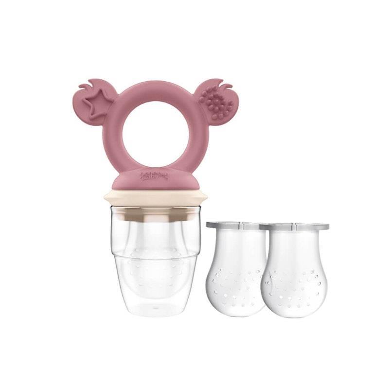 Cherub Baby Silicone Fresh Food Feeder - Dusty Rose & Sand 1pc product image