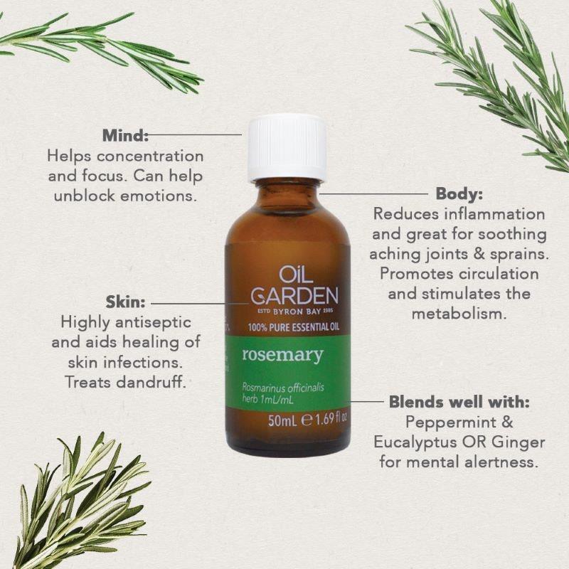 Buy Oil Garden Rosemary Pure Essential Oils 50ml Online at Chemist ...