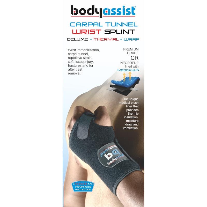 Buy BodyAssist Thermal Carpal Tunnel Wrist Splint Left/Black Online at
