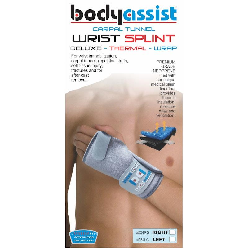 Buy BodyAssist Thermal Carpal Tunnel Wrist Splint Left/Grey Online at