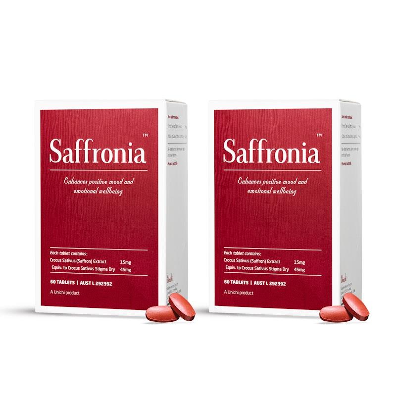 Buy Unichi Saffronia Tablets 60 tablets x2 (Spain Saffron) Pack Online