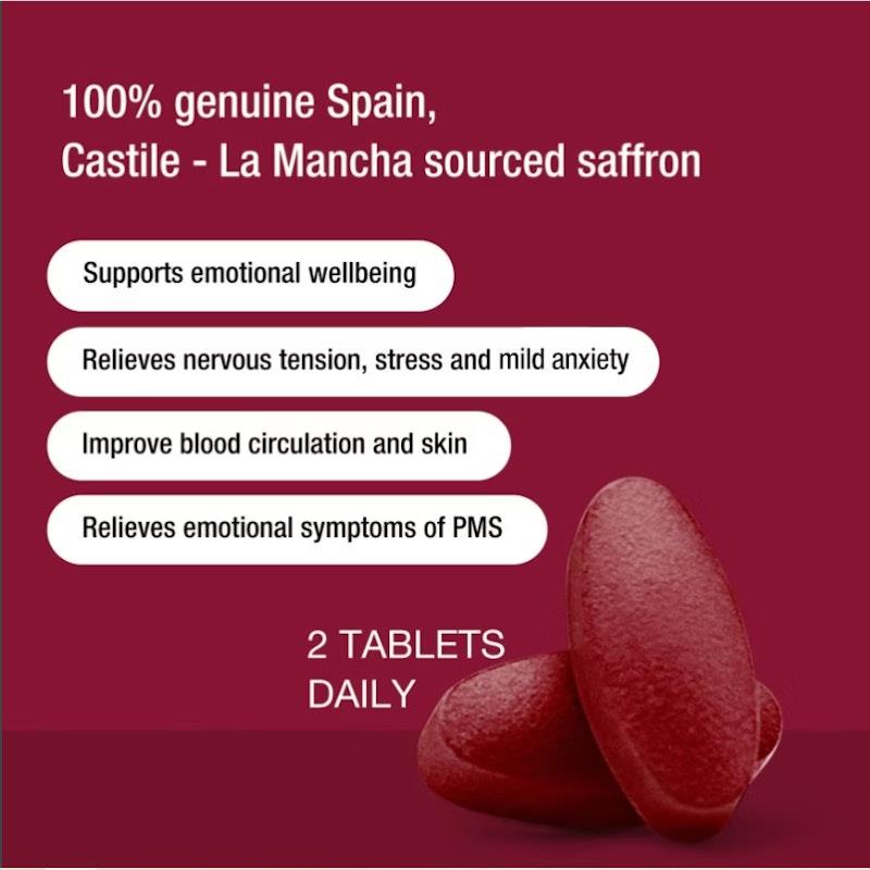 Buy Unichi Saffronia Tablets 60 tablets x2 (Spain Saffron) Pack Online