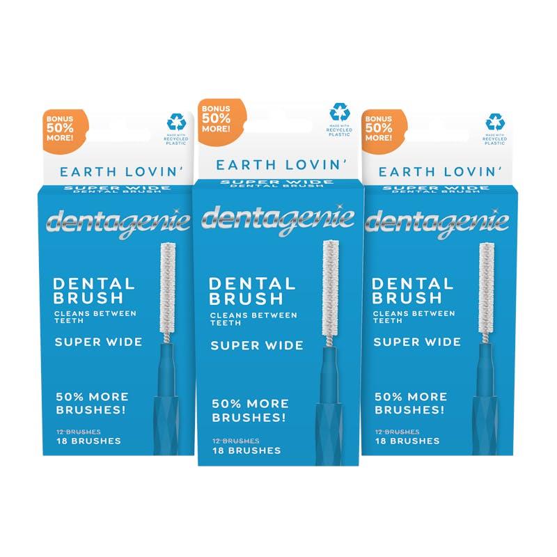 Dentagenie Dental Brush Super Wide 18 x 3 Multipack