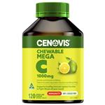 Cenovis Chewable Mega Vitamin C 1000mg Lemon Lime 120 Tablets