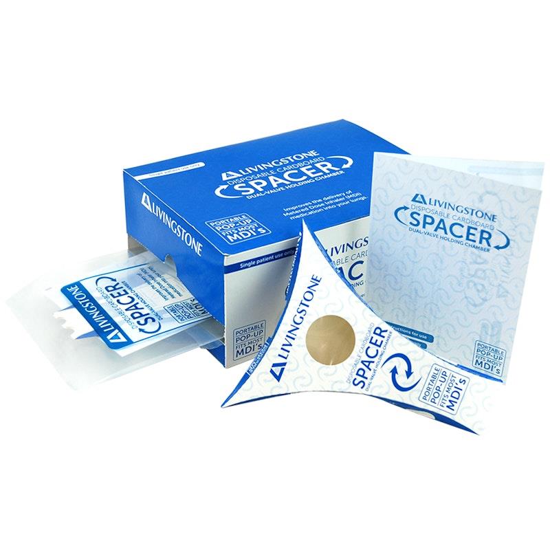 Buy Livingstone Disposable Biodegradable Cardboard Asthma Spacer 25Pack