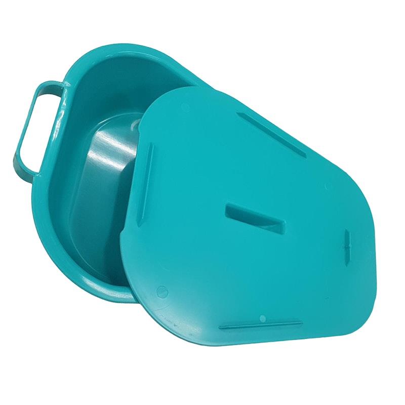 Buy Livingstone Bedpan with Lid Slipper Type Green Autoclavable Plastic