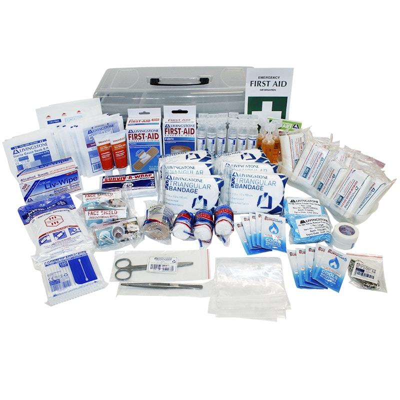 Livingstone General Purpose First Aid Kit Large In Plastic Case Bundle