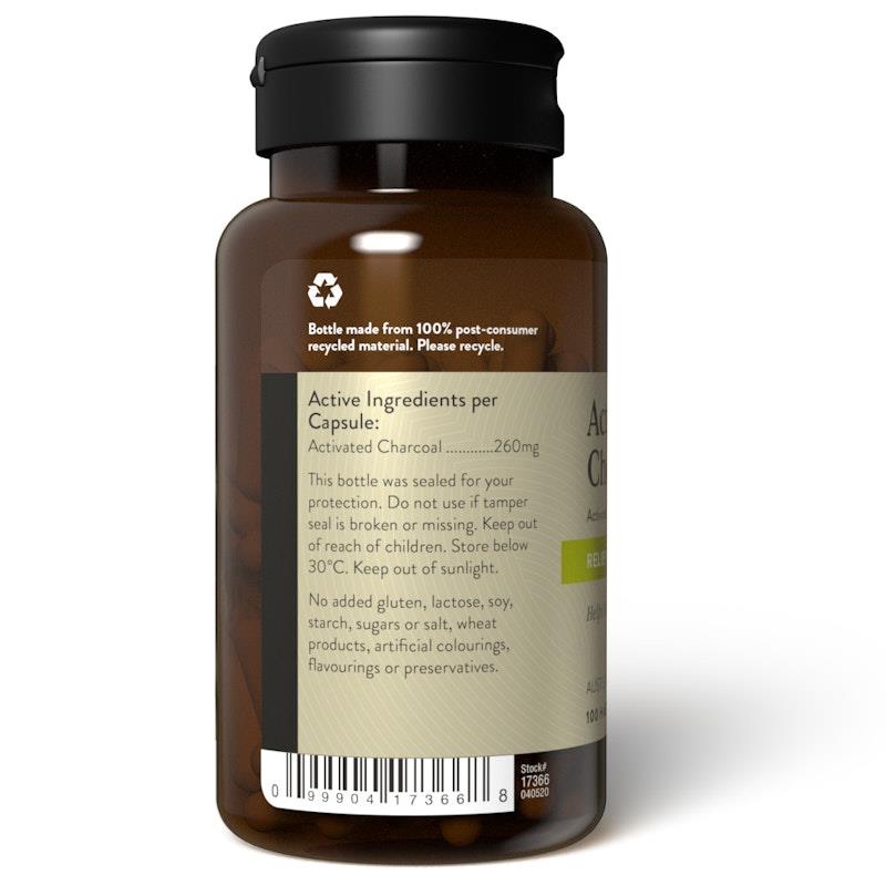 Buy Nature's Sunshine Activated Charcoal 100Capsules Online at Chemist