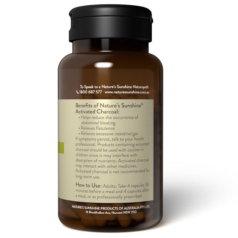 Buy Nature's Sunshine Activated Charcoal 100Capsules Online at Chemist