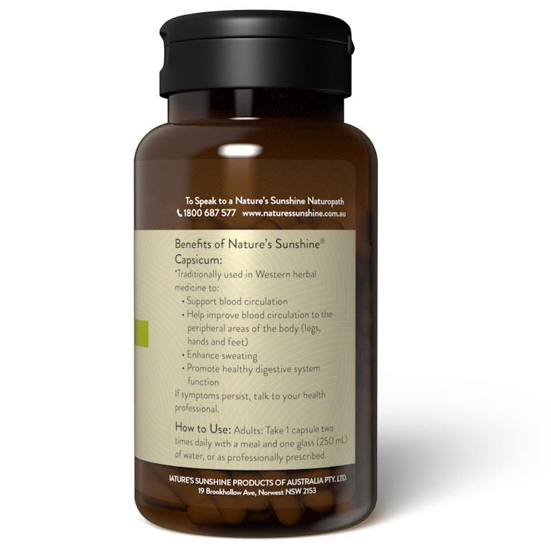 Buy Nature's Sunshine Capsicum (Cayenne Pepper) 100Capsules Online at Chemist Warehouse®