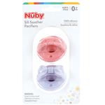 Nuby 3D Silicone Pacifier with Silicone Cherry Baglet 2 Pack