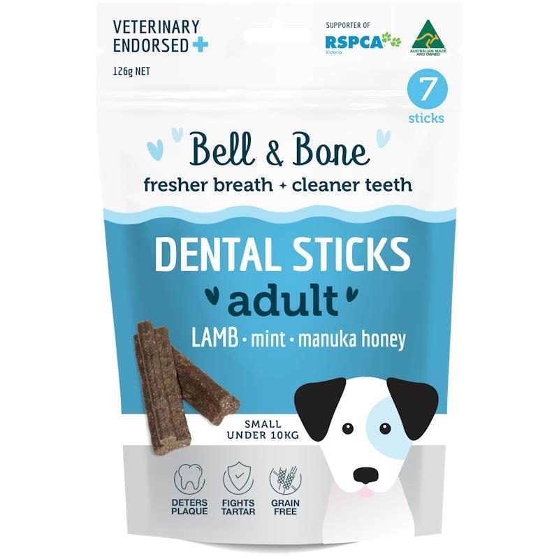 Bell & Bone Lamb, Mint and Manuka Honey Dental Sticks Small