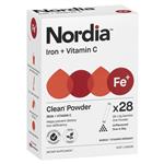 Nordia Iron + Vitamin C Unflavoured Powder 28 Sachets