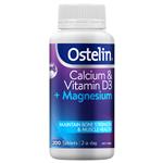 Ostelin Calcium & Vitamin D3 + Magnesium 200 Tablets Exclusive Size