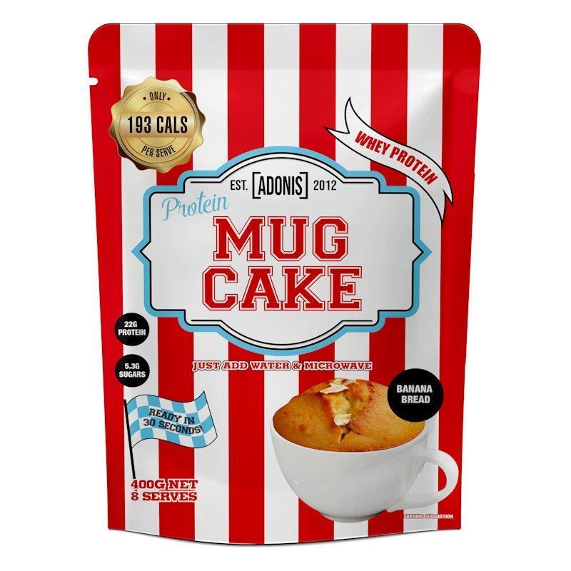 Adonis Gear Protein Mug Cake (Whey Protein) - Banana Bread 400g 8Serves product image