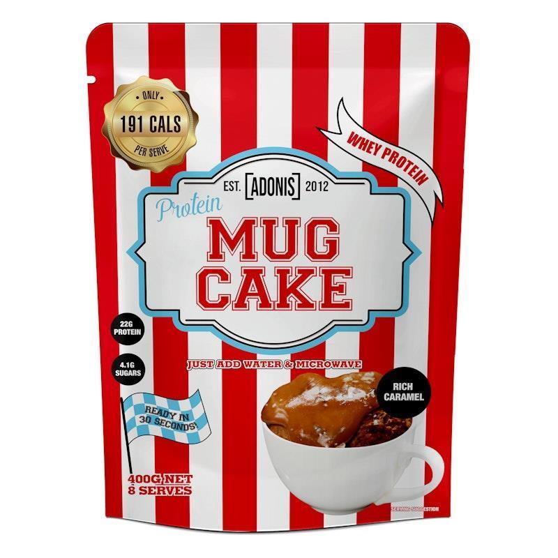 Adonis Gear Protein Mug Cake (Whey Protein) - Rich Caramel - 400g 8Serves product image