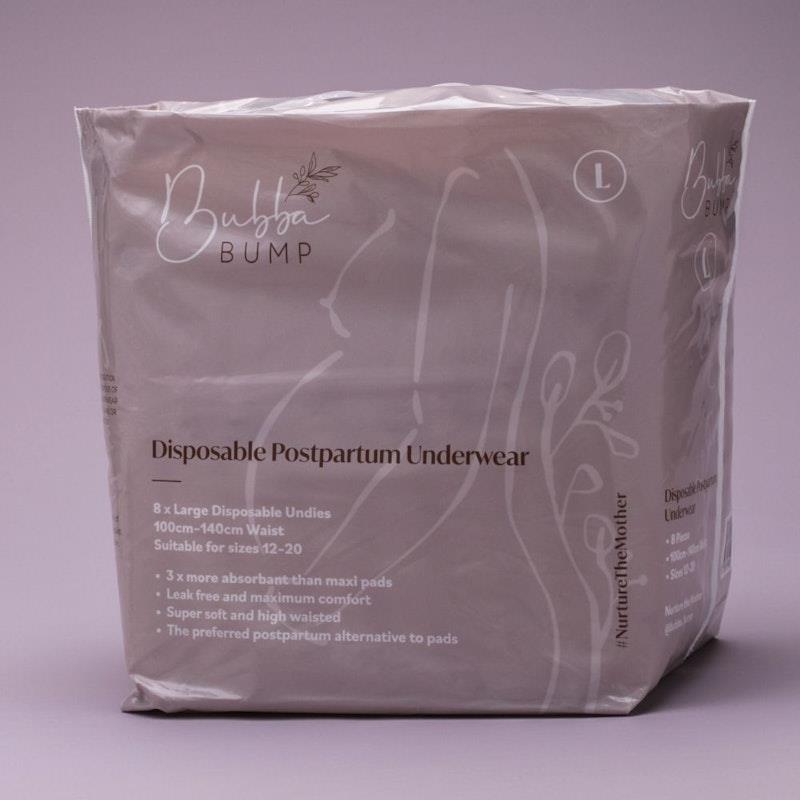 Buy Bubba Bump Disposable Postpartum Underwear Large Online at Chemist