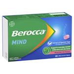 Berocca Mind Mixed Berries 20 Effervescent Tablets