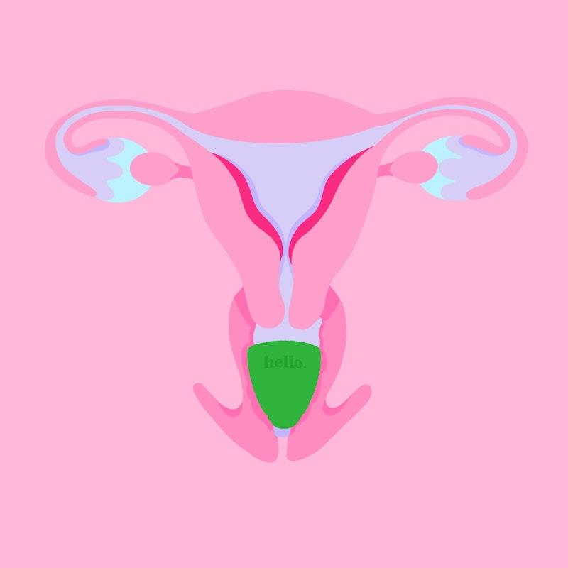Buy Hello Period Low Cervix Cup Green MED Online at Chemist Warehouse®