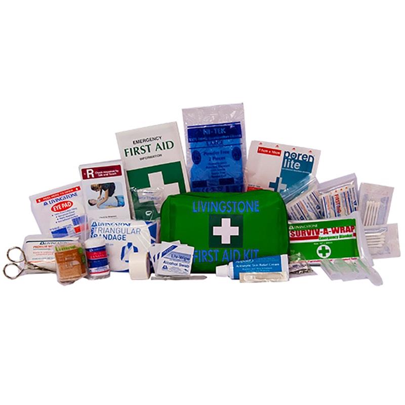 Buy Livingstone Work Vehicle First Aid Kit In Green Nylon Pouch Bundle ...