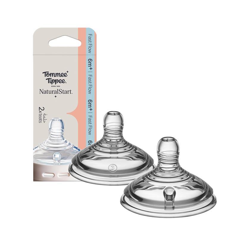 Biberons Tommee Tippee Natural Start Lot De 2, 260 Ml - Tétine à Débit Lent, Anti-colique, Sans BPA