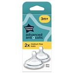 Tommee Tippee Natural Start AAC Med Flow Teats 2 Pack