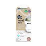 Tommee Tippee Natural Start 250ml Glass Bottle Slow Teat 1 Pack