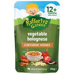 Raffertys Garden Vegetable Bolognese Mini Meals Baby Food Pouch 12 Months 200g