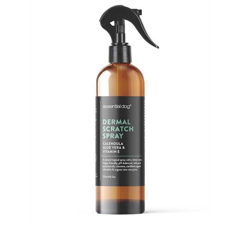 Essential Dog Dermal Scratch Spray for Dogs: Aloe Vera, Calendula & Vitamin E 250ml