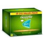 Nicorette Gum 4mg Fresh Fruit 315 Pieces Exclusive Size