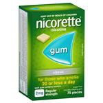 Nicorette Gum 2mg Classic 75 Pieces