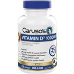Carusos Vitamin D3 1000IU 250 Capsules