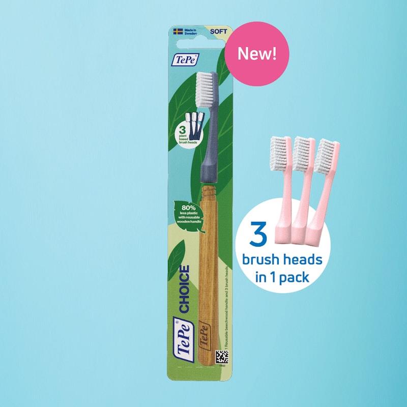 Buy TePe Toothbrush Choice (3 Brush Heads) 1piece Online at Chemist ...