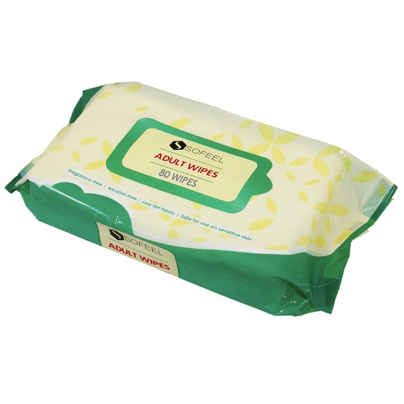 Sofeel Wet Adult Wipes 80 Wipes 10Pack