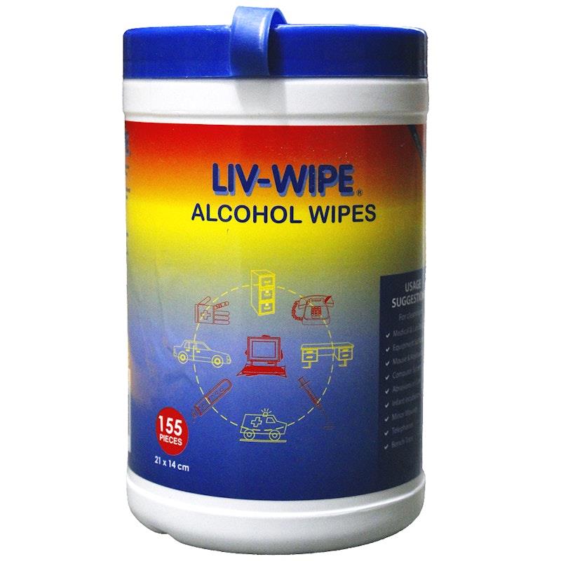Buy LivWipe Antibacterial 70 Isopropyl Alcohol Wipes 155 Wipes 1tub
