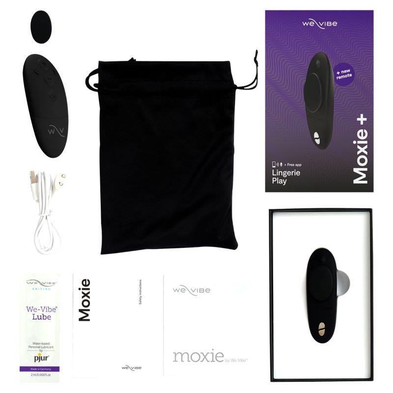Buy We Vibe Moxie + Black Hands Free Vibrating Stimulator 1Piece Online