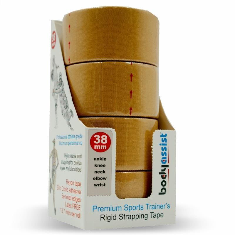 Buy BodyAssist Rigid Strapping Tape Ankle 3.8cm x 13.7m x 4 Rolls