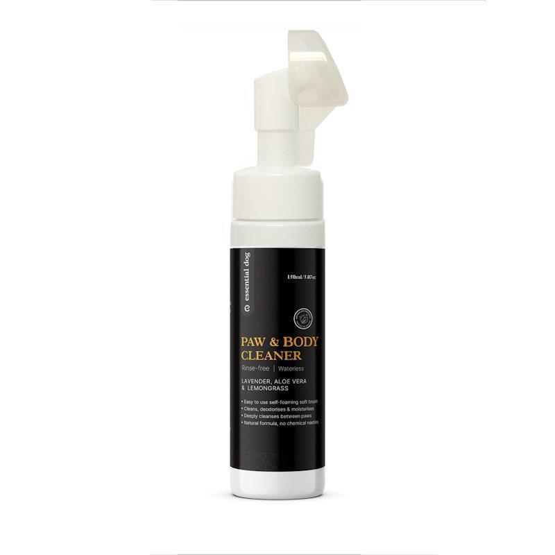 Essential Dog Rinse-Free Portable Dog Paw & Coat Cleaner (Aloe, Lemongrass & Lavender) 150ml
